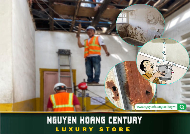 Nguyên nhân nhà bị dột bị thấm