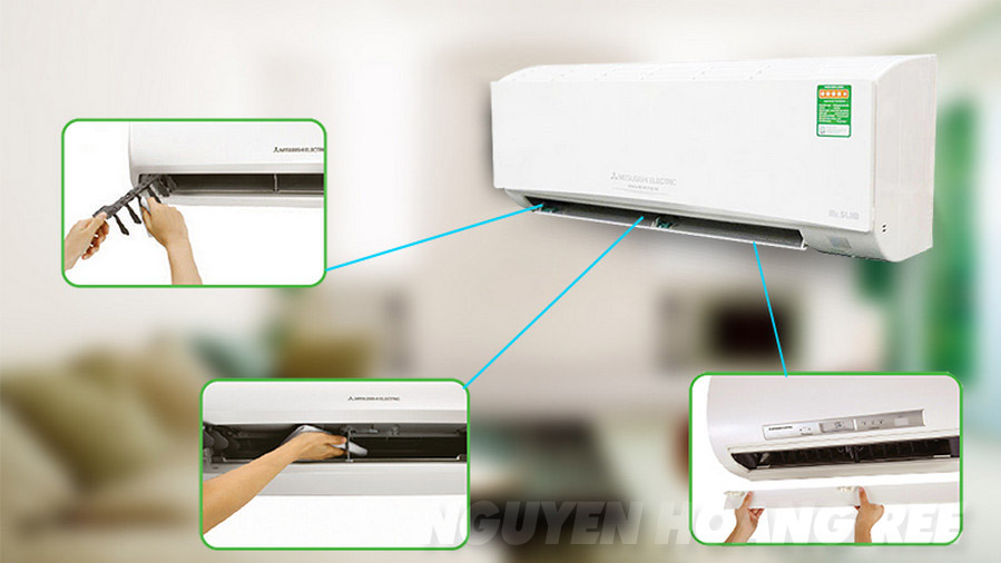 Máy lạnh Mitsubishi Electric Inverter MSY-JP35VF 1.5 HP  dễ tháo lắp vệ sih
